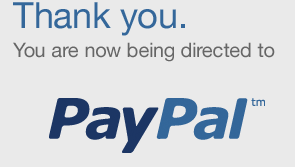 redirecting you to PayPal